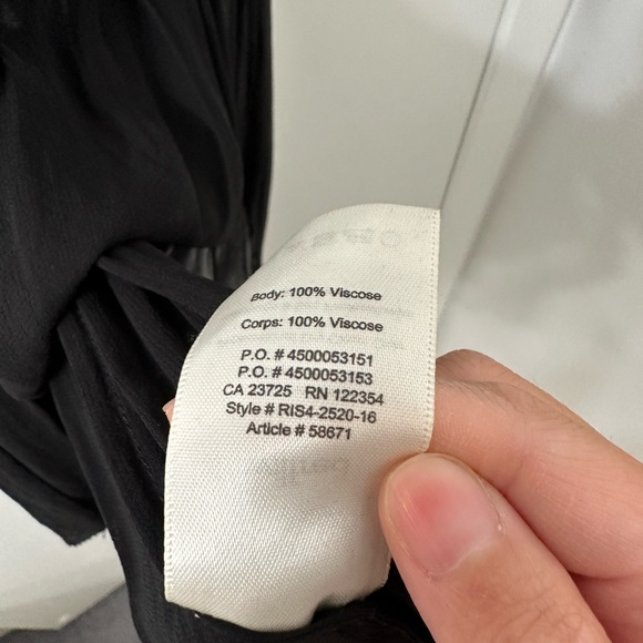 Aritzia Wilfred black sheer top - Picture 3 of 3